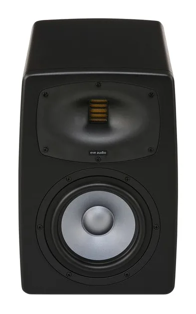 EVE Audio EXO 27, het logo en de afwerking