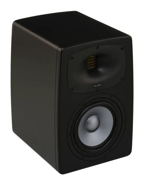EVE Audio EXO 27, het logo en de afwerking