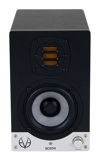 EVE Audio SC204 Stand Bundle, de achterkant met de aansluitingen