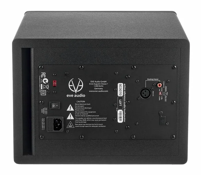EVE Audio SC3070 SoundID Bundle, het frontpaneel met de woofer en tweeter