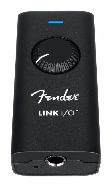 Fender Link I/O Interface, het voorpaneel met de draaiknoppen