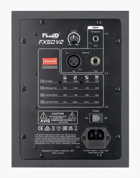 Fluid Audio FX50 V2, de bassreflexpoort