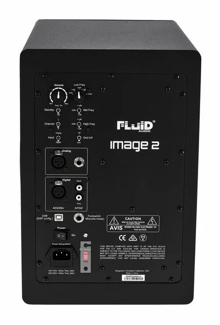 Fluid Audio Image 2, de behuizing van opzij