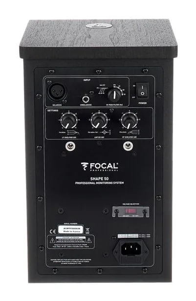 Focal Shape 50, de behuizing van opzij