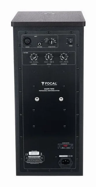 Focal Shape Twin, de achterkant met de aansluitingen