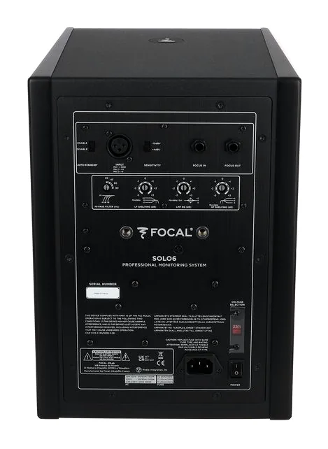 Focal Solo6 Black ST6, de behuizing van opzij