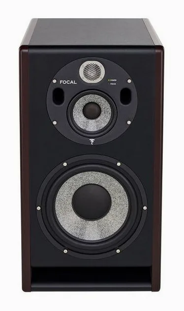 Focal Trio11 Be Red Burr Ash, de behuizing van opzij