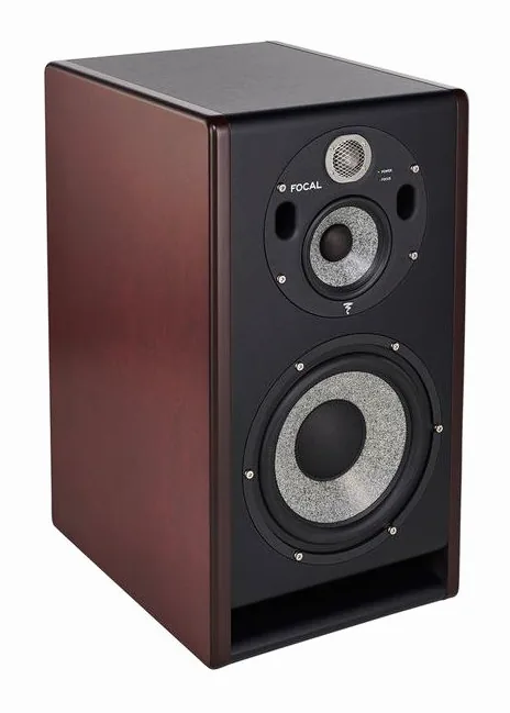 Focal Trio11 Be Red Burr Ash, de behuizing van opzij