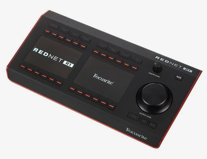 Focusrite RedNet R1, de behuizing van opzij