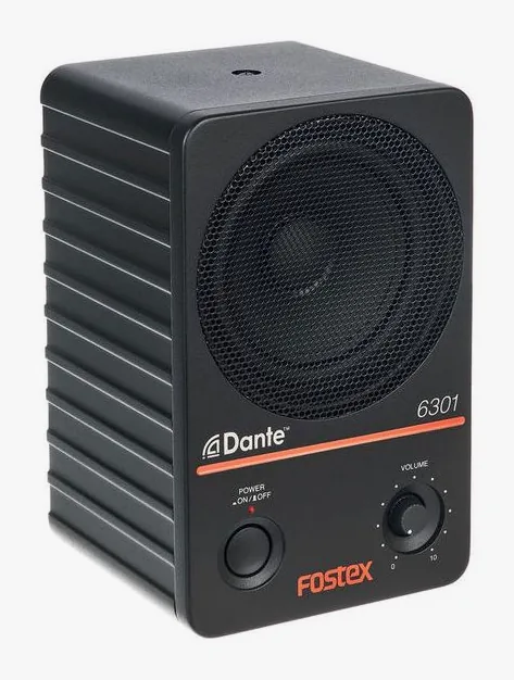 Fostex 6301DT, het logo en de afwerking