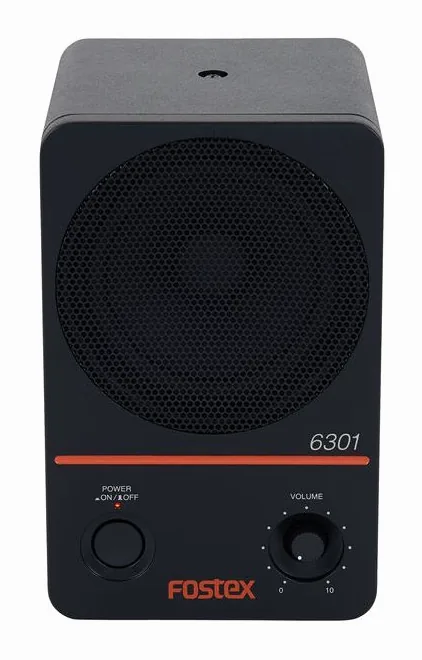 Fostex 6301ND, het logo en de afwerking