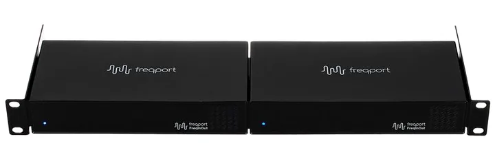 freqport FreqInOut FO1_2RK, de aansluitingen aan de achterkant