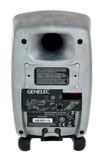 Genelec 8020 RAW, de regelaars aan de achterzijde