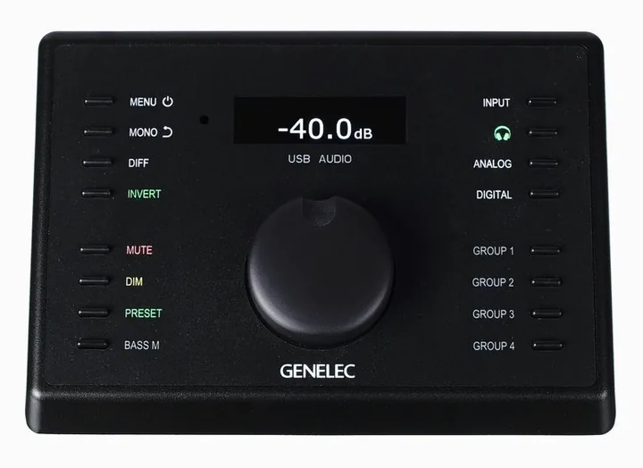 Genelec 9320A Reference Controller, de regelaars aan de achterzijde