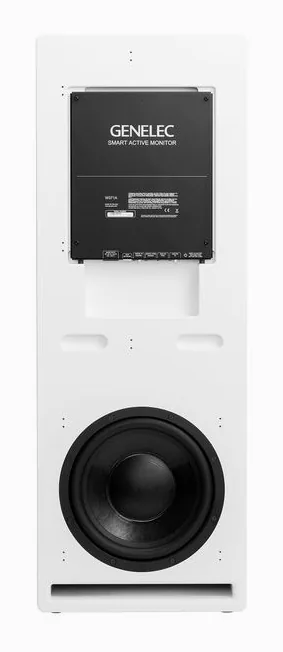 Genelec W371A WH, de achterkant met de aansluitingen