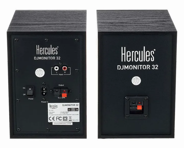 Hercules DJ Monitor 32, het logo en de afwerking