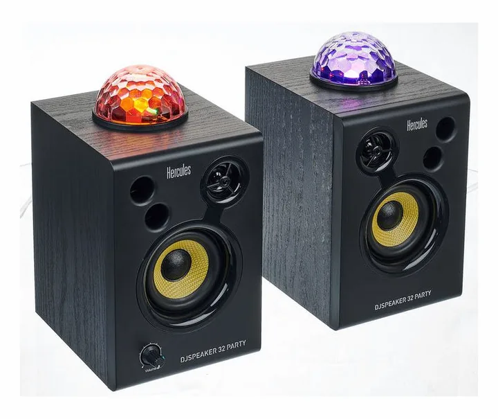 Hercules DJ Speaker 32 Party, de behuizing van opzij