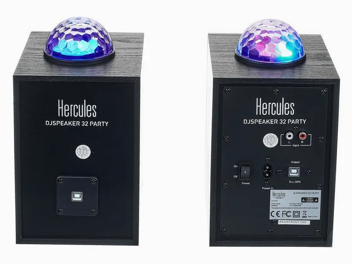 Hercules DJ Speaker 32 Party, de bassreflexpoort