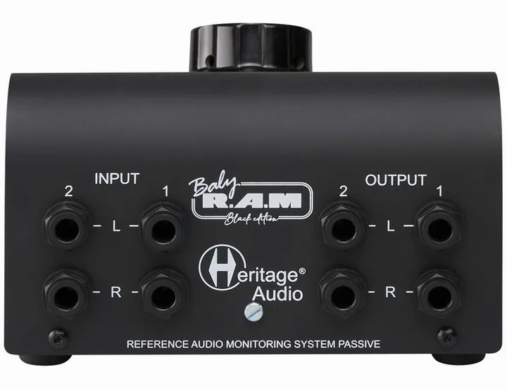 Heritage Audio Baby RAM BK, de regelaars aan de achterzijde