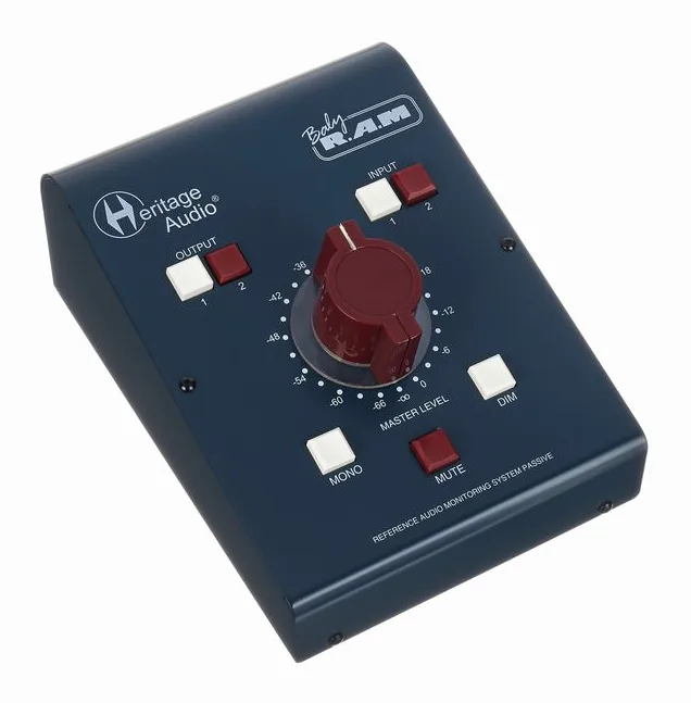 Heritage Audio Baby RAM, de regelaars aan de achterzijde