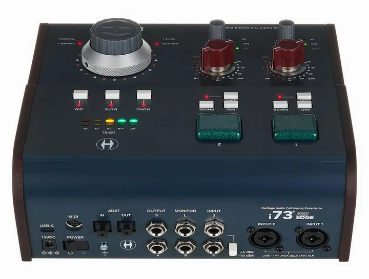 Heritage Audio i73 Pro Edge, de behuizing van opzij