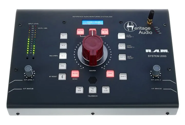 Heritage Audio RAM System 2000, het frontpaneel met de woofer en tweeter