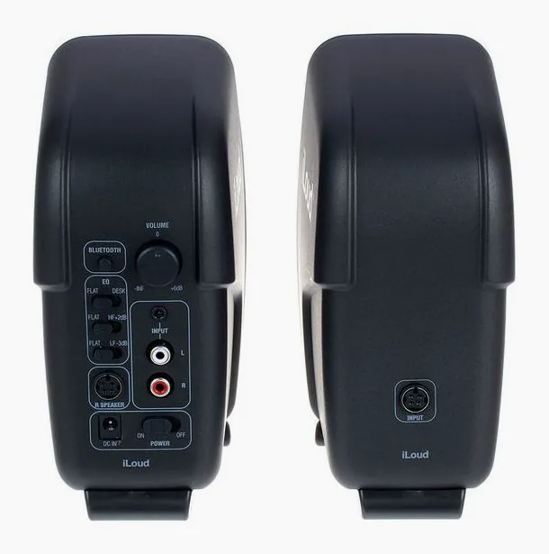 IK Multimedia iLoud Micro Monitor, het frontpaneel met de woofer en tweeter