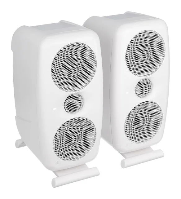 IK Multimedia iLoud MTM MKII White, de bassreflexpoort