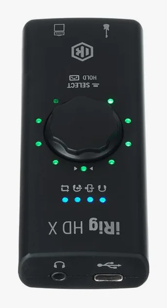 IK Multimedia iRig HD X, de aansluitingen aan de achterkant