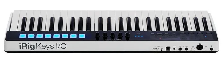 IK Multimedia iRig Keys I/O 49, de aansluitingen aan de achterkant