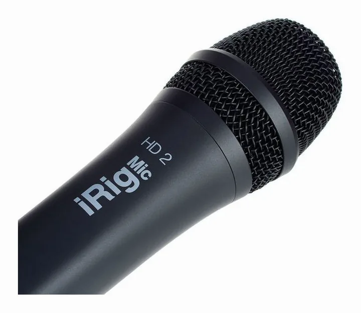 IK Multimedia iRig Mic HD 2, het logo en de afwerking