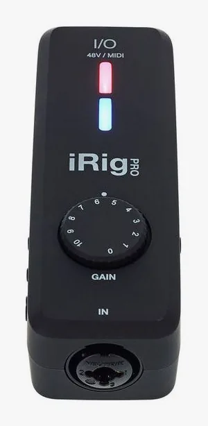 IK Multimedia iRig Pro I/O, de aansluitingen aan de achterkant