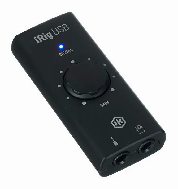 IK Multimedia iRig USB, de ingangen aan de voorzijde