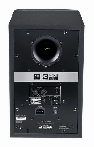 JBL 306P MKII Stand Bundle, de bassreflexpoort