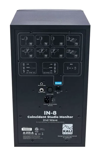 Kali Audio IN-8 2nd Wave, het frontpaneel met de woofer en tweeter