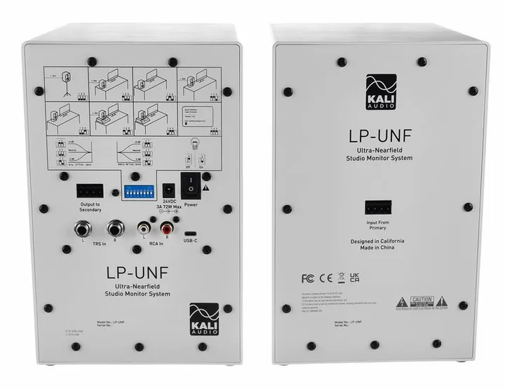 Kali Audio LP-UNF White, de bassreflexpoort