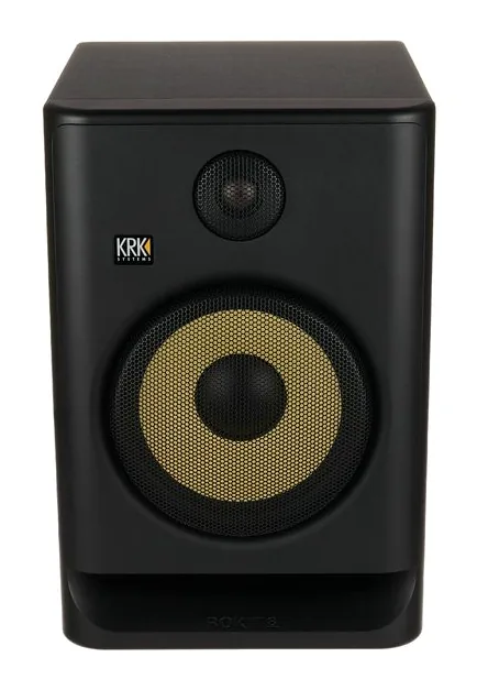 KRK Rokit RP8 G5 Stand Bundle, de behuizing van opzij