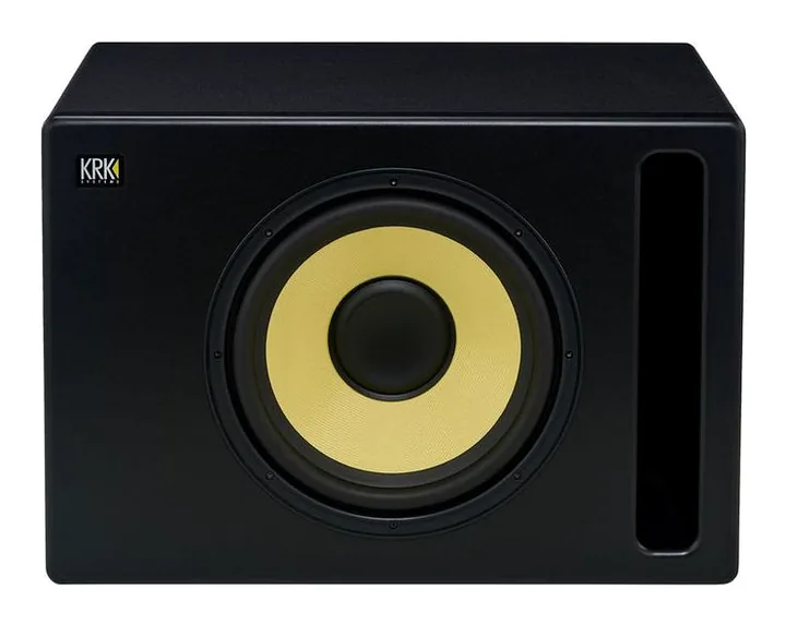 KRK S12G4, het frontpaneel met de woofer en tweeter