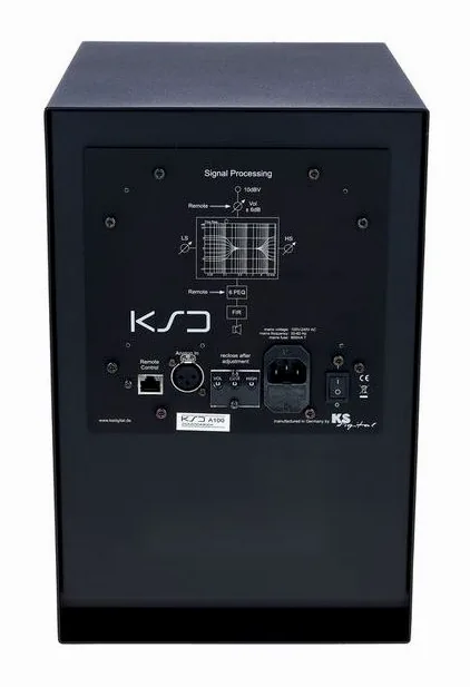 KS Digital A100 Black, het logo en de afwerking