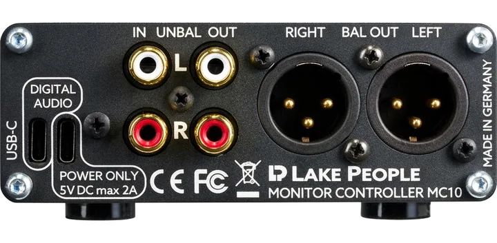 Lake People MC10, het frontpaneel met de woofer en tweeter