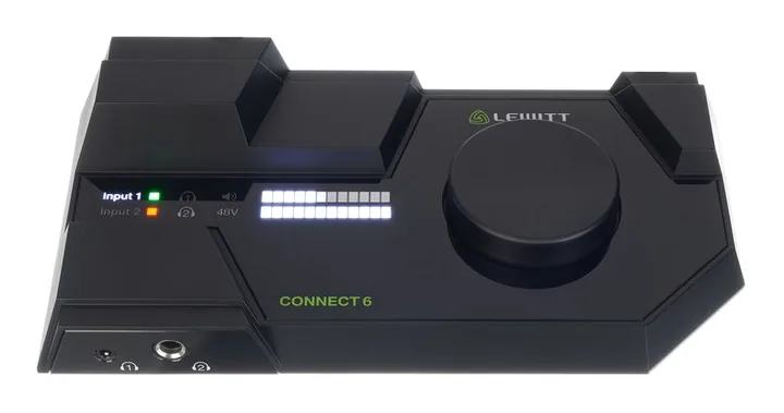 Lewitt Connect 6, de bovenkant van het apparaat