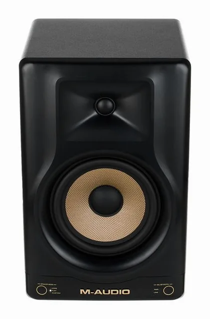 M-Audio Forty Sixty, het frontpaneel met de woofer en tweeter