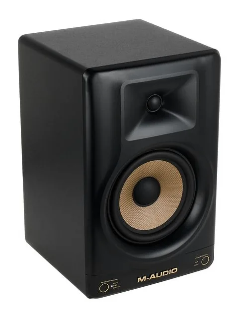 M-Audio Forty Sixty, het frontpaneel met de woofer en tweeter