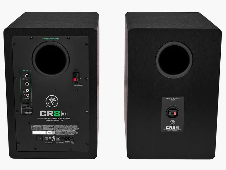 Mackie CR8 BT, de regelaars aan de achterzijde
