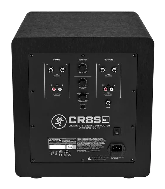 Mackie CR8S BT, het frontpaneel met de woofer en tweeter