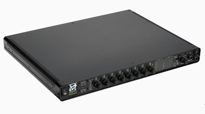 Metric Halo ULN-8 mkIV, het volumeknopje en de LED-meters