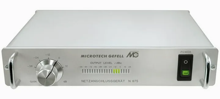 Microtech Gefell KEM 975 Satin Nickel, de microfoonkorf van dichtbij