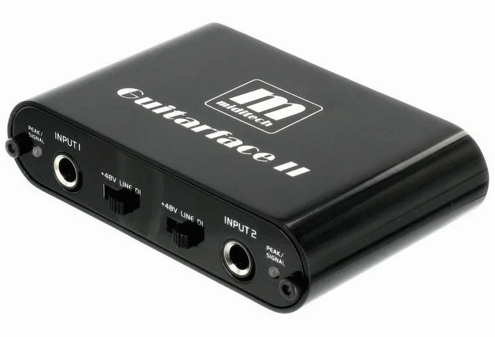 Miditech Guitarface II, de behuizing van opzij