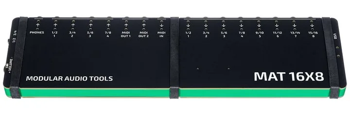 Modular Audio Tools MAT 16X8, de bovenkant van het apparaat