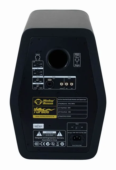 Monkey Banana Turbo 8 black, het logo en de afwerking